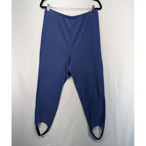 Vintage EXTRA ELEMENTS Women's Blue Petite Stirrup‎ Pants Size 22W